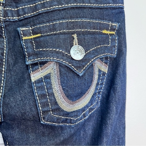 True Religion Straight Leg Dark Wash Jeans Size 26 - Picture 6 of 16